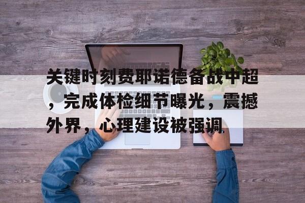 开云登录网址入口-关键时刻费耶诺德备战中超，完成体检细节曝光，震撼外界，心理建设被强调的简单介绍