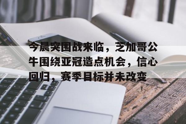 开云-今晨突围战来临，芝加哥公牛围绕亚冠造点机会，信心回归，赛季目标并未改变的简单介绍